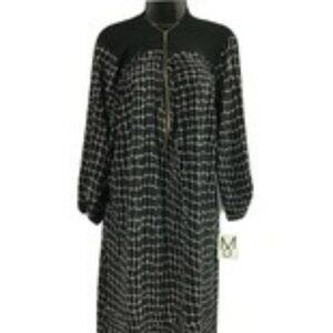 MILLE GABRIELLE  Black & White Tie Waist Dress 3X